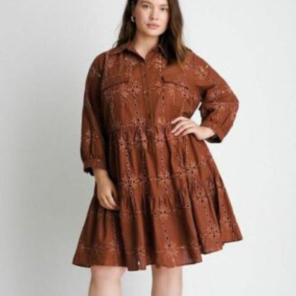 ✨NWT✨Anthropologie Josie Eyelet Tunic Dress - Picture 1 of 8